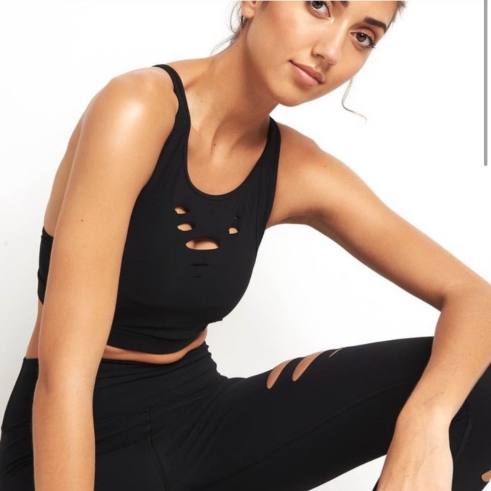 ALO Yoga Ripped Warrior Bra